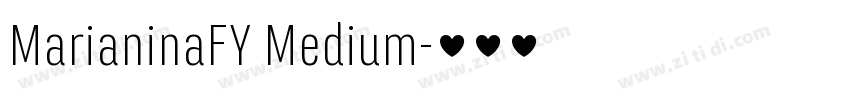 MarianinaFY Medium字体转换